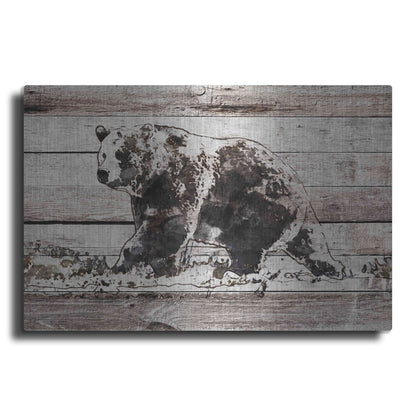 Luxe Metal Art 'Black Bear 1' by Irena Orlov, Metal Wall Art
