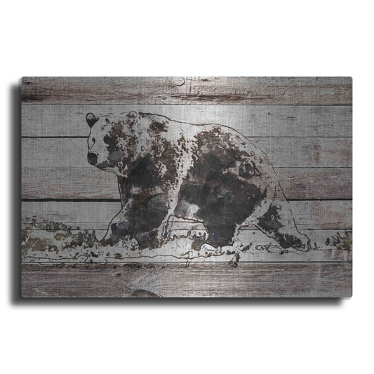 Luxe Metal Art 'Black Bear 1' by Irena Orlov, Metal Wall Art