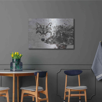 Luxe Metal Art 'Lone Wolf' by Irena Orlov, Metal Wall Art,36x24