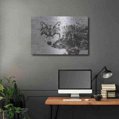 Luxe Metal Art 'Lone Wolf' by Irena Orlov, Metal Wall Art,36x24