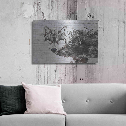 Luxe Metal Art 'Lone Wolf' by Irena Orlov, Metal Wall Art,36x24