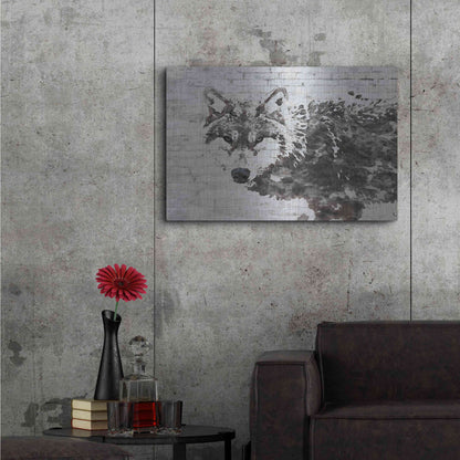 Luxe Metal Art 'Lone Wolf' by Irena Orlov, Metal Wall Art,36x24