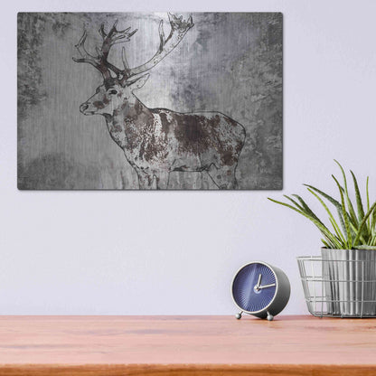 Luxe Metal Art 'Javan Rusa' by Irena Orlov, Metal Wall Art,16x12