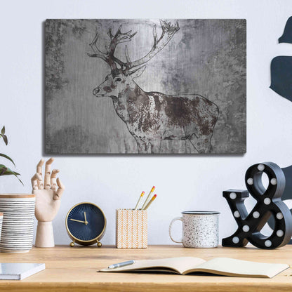 Luxe Metal Art 'Javan Rusa' by Irena Orlov, Metal Wall Art,16x12