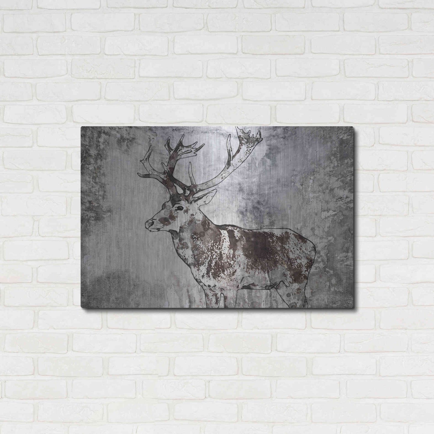 Luxe Metal Art 'Javan Rusa' by Irena Orlov, Metal Wall Art,36x24