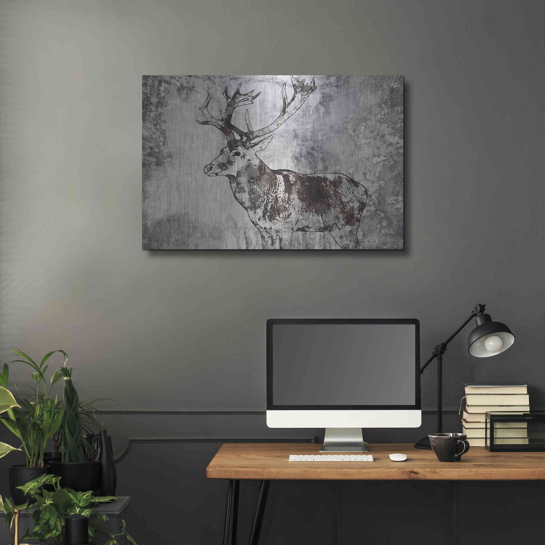Luxe Metal Art 'Javan Rusa' by Irena Orlov, Metal Wall Art,36x24