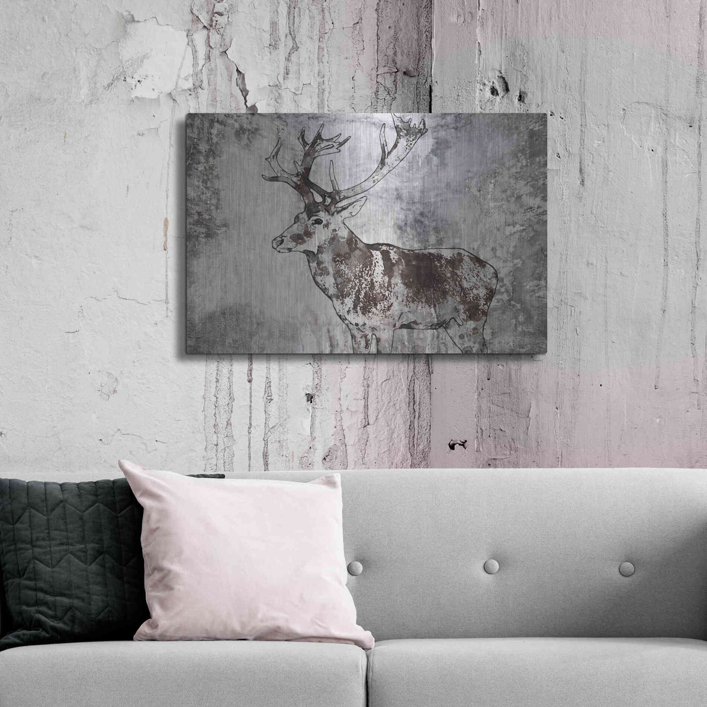 Luxe Metal Art 'Javan Rusa' by Irena Orlov, Metal Wall Art,36x24