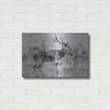 Luxe Metal Art 'Sika Deer 1' by Irena Orlov, Metal Wall Art,24x16