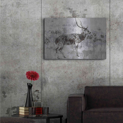 Luxe Metal Art 'Sika Deer 1' by Irena Orlov, Metal Wall Art,36x24