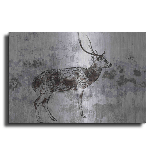Luxe Metal Art 'Sika Deer 1' by Irena Orlov, Metal Wall Art