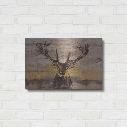 Luxe Metal Art 'White-Tailed Deer' by Irena Orlov, Metal Wall Art,24x16