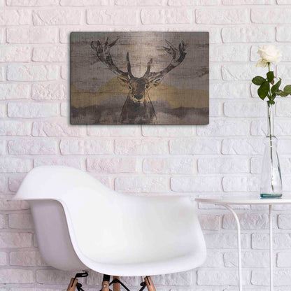 Luxe Metal Art 'White-Tailed Deer' by Irena Orlov, Metal Wall Art,24x16