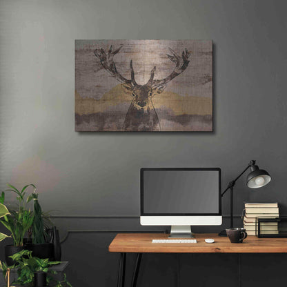 Luxe Metal Art 'White-Tailed Deer' by Irena Orlov, Metal Wall Art,36x24