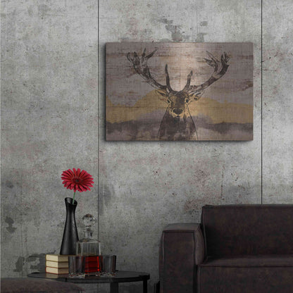 Luxe Metal Art 'White-Tailed Deer' by Irena Orlov, Metal Wall Art,36x24