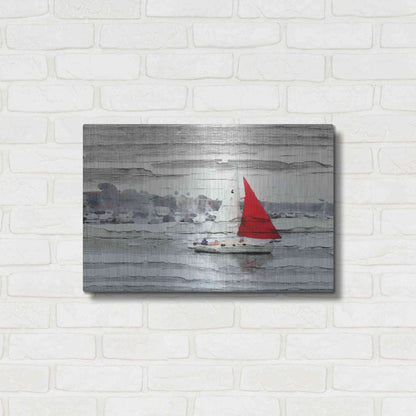 Luxe Metal Art 'Scarlet Sails' by Irena Orlov, Metal Wall Art,24x16