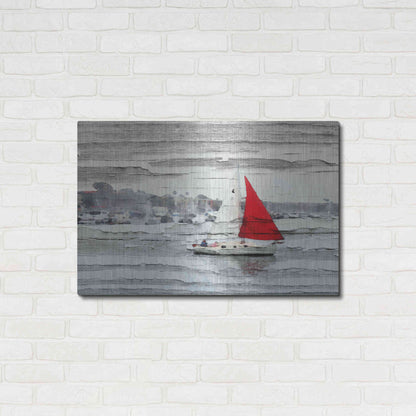 Luxe Metal Art 'Scarlet Sails' by Irena Orlov, Metal Wall Art,36x24