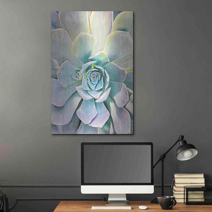 Luxe Metal Art 'Unique Succulent' by Irena Orlov, Metal Wall Art,24x36