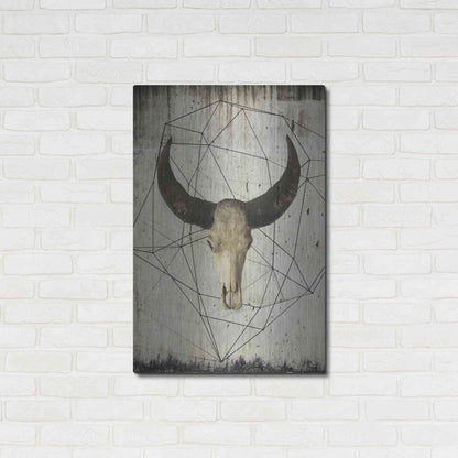 Luxe Metal Art 'Buffalo Skull' by Irena Orlov, Metal Wall Art,24x36