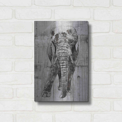 Luxe Metal Art 'ELEPHANT Portrait' by Irena Orlov, Metal Wall Art,12x16