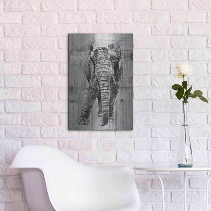 Luxe Metal Art 'ELEPHANT Portrait' by Irena Orlov, Metal Wall Art,16x24