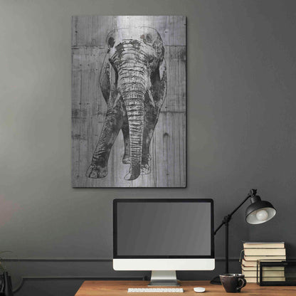 Luxe Metal Art 'ELEPHANT Portrait' by Irena Orlov, Metal Wall Art,24x36
