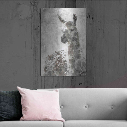 Luxe Metal Art 'Llama' by Irena Orlov, Metal Wall Art,24x36