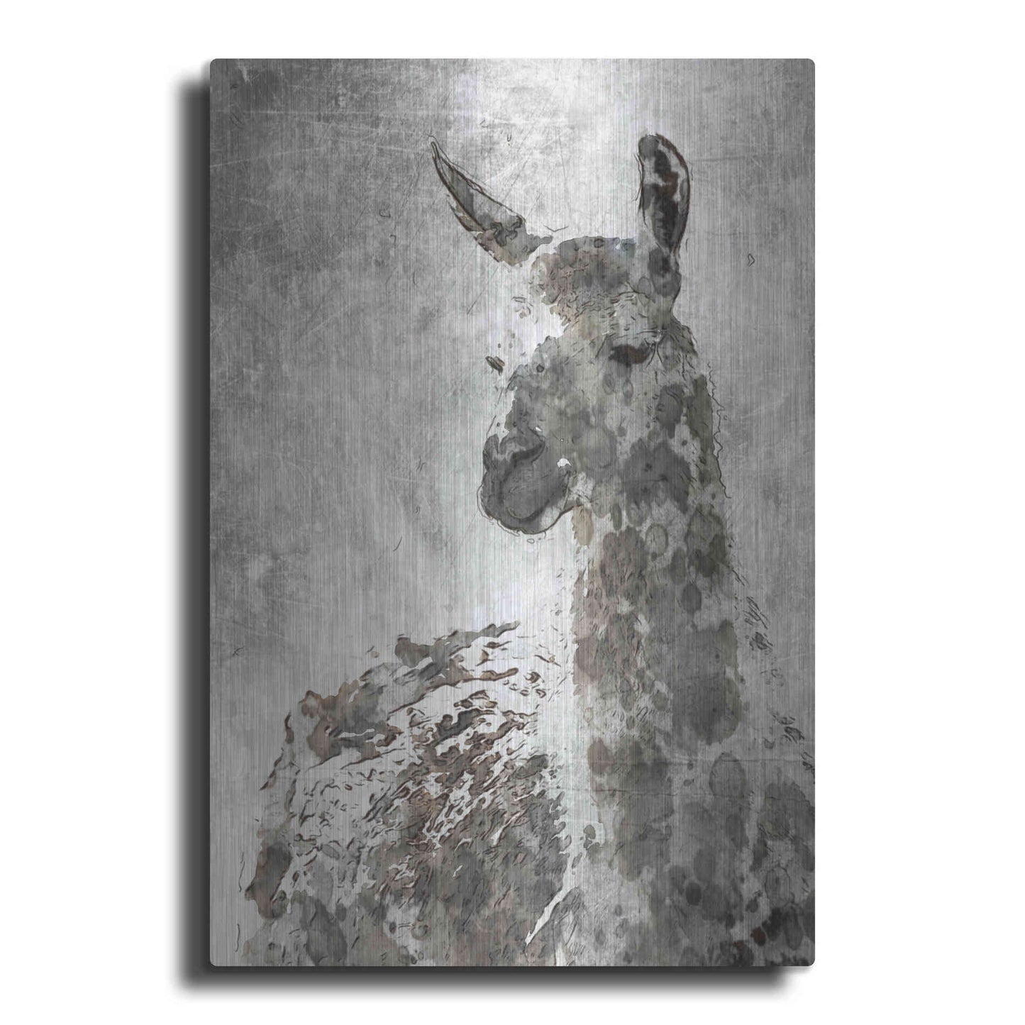 Luxe Metal Art 'Llama' by Irena Orlov, Metal Wall Art