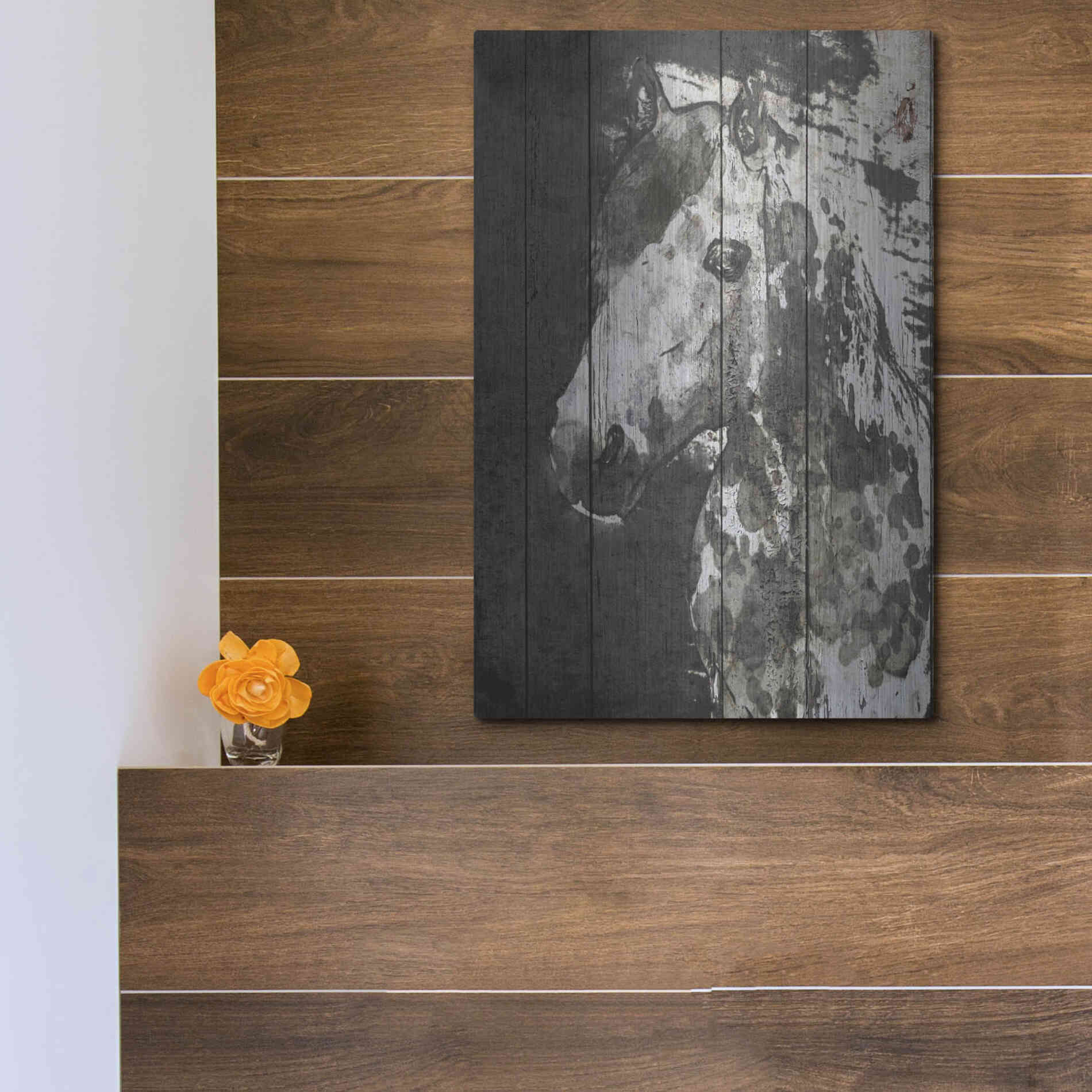 Luxe Metal Art 'SPIRIT EYE Horse' by Irena Orlov, Metal Wall Art,12x16