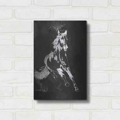 Luxe Metal Art 'Wild Running Horse 2' by Irena Orlov, Metal Wall Art,12x16