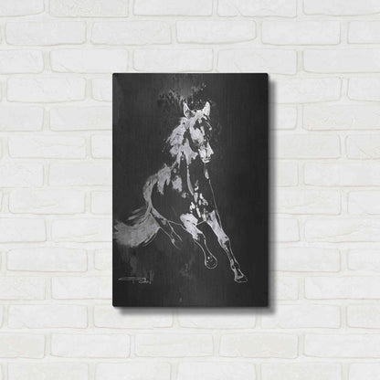 Luxe Metal Art 'Wild Running Horse 2' by Irena Orlov, Metal Wall Art,16x24