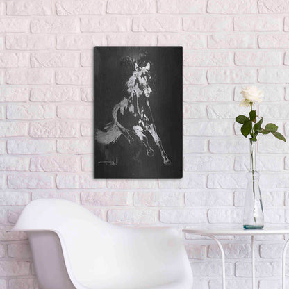 Luxe Metal Art 'Wild Running Horse 2' by Irena Orlov, Metal Wall Art,16x24