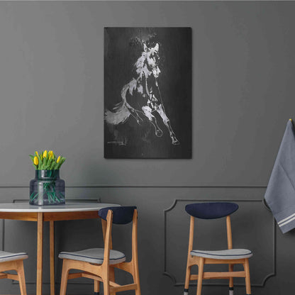 Luxe Metal Art 'Wild Running Horse 2' by Irena Orlov, Metal Wall Art,24x36