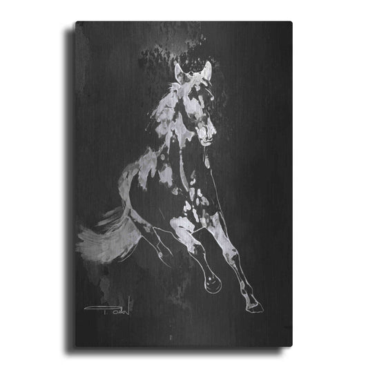 Luxe Metal Art 'Wild Running Horse 2' by Irena Orlov, Metal Wall Art