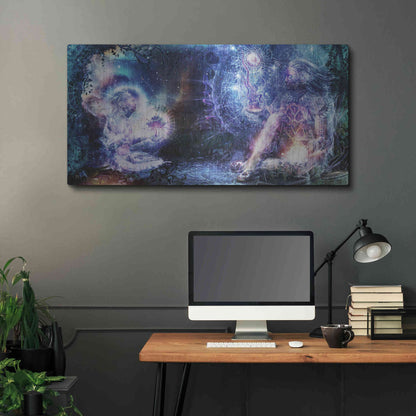 Luxe Metal Art 'Shoulders and Giants' by Cameron Gray, Metal Wall Art,48x24