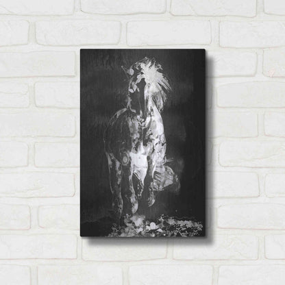 Luxe Metal Art 'Wild Running Horse 3' by Irena Orlov, Metal Wall Art,12x16