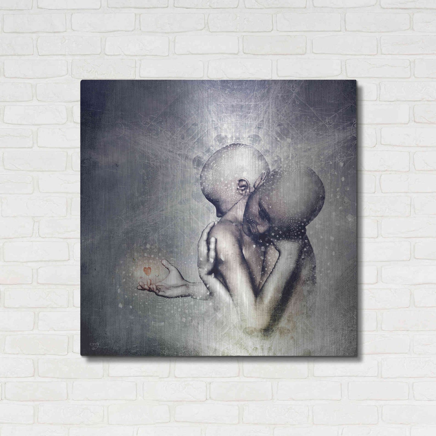 Luxe Metal Art 'Souvenirs We Never Lose' by Cameron Gray, Metal Wall Art,36x36