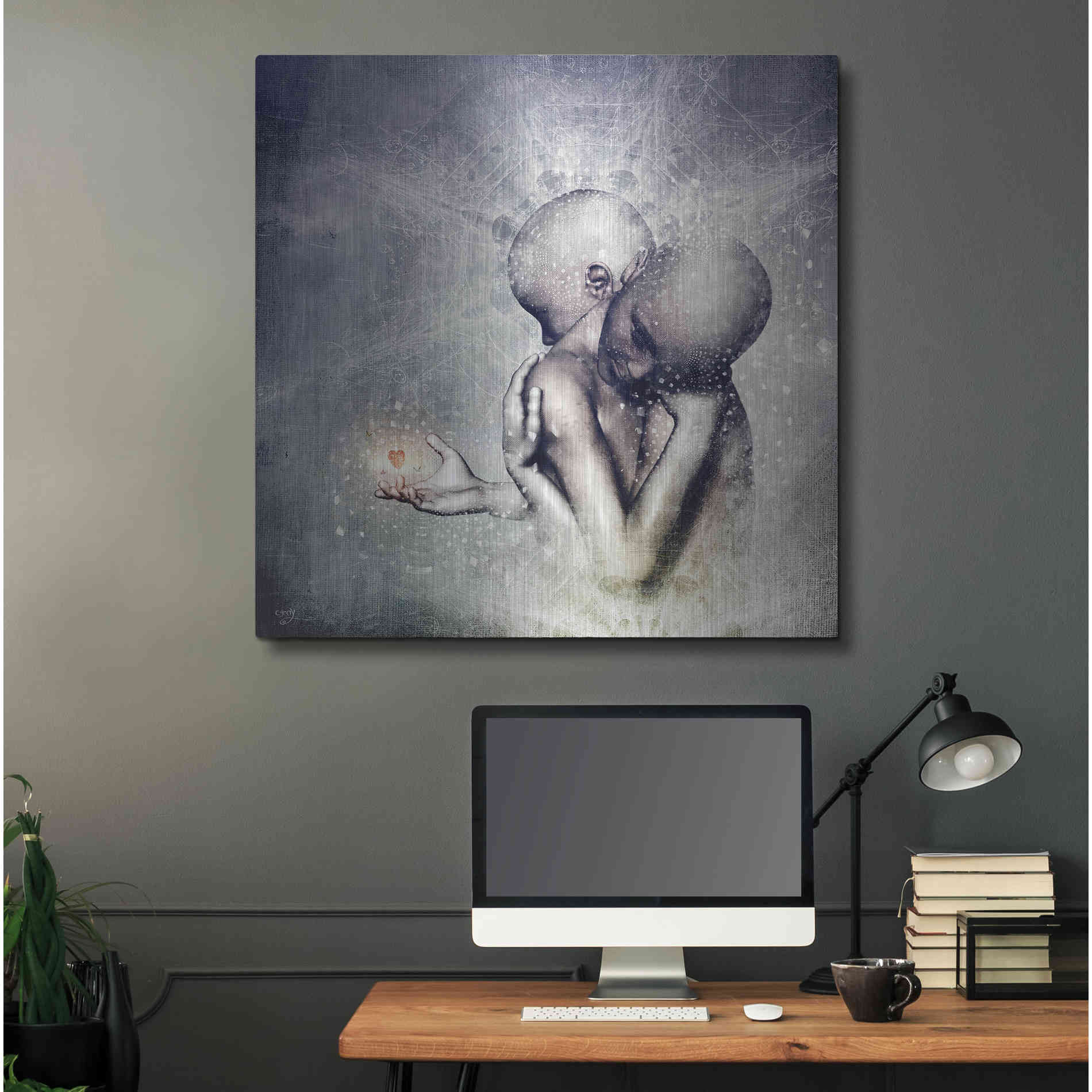 Luxe Metal Art 'Souvenirs We Never Lose' by Cameron Gray, Metal Wall Art,36x36