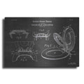 Luxe Metal Art 'Toilet Seat Cover Blueprint Patent Chalkboard' Metal Wall Art