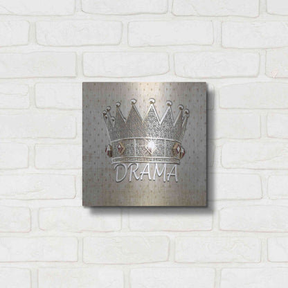 Luxe Metal Art 'Drama Queen' by Karen Smith, Metal Wall Art,12x12