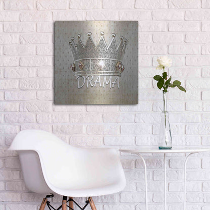 Luxe Metal Art 'Drama Queen' by Karen Smith, Metal Wall Art,24x24