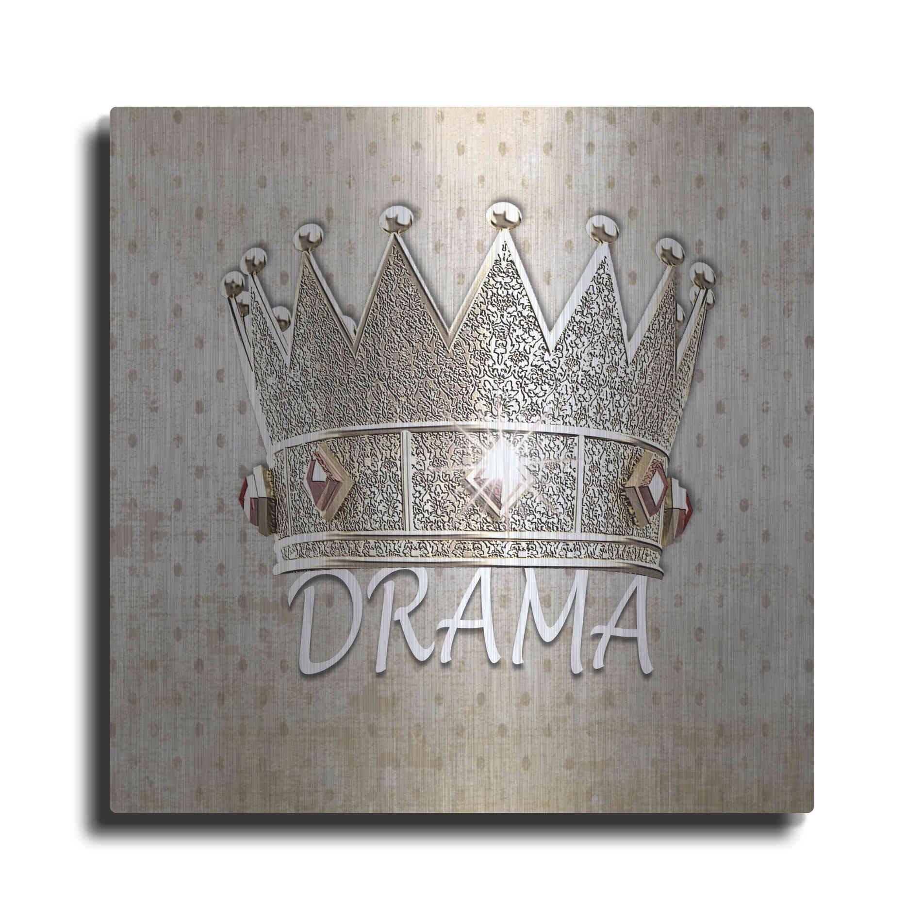 Luxe Metal Art 'Drama Queen' by Karen Smith, Metal Wall Art