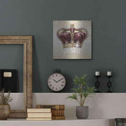 Luxe Metal Art 'Beauty Queen' by Karen Smith, Metal Wall Art,12x12