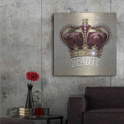 Luxe Metal Art 'Beauty Queen' by Karen Smith, Metal Wall Art,36x36