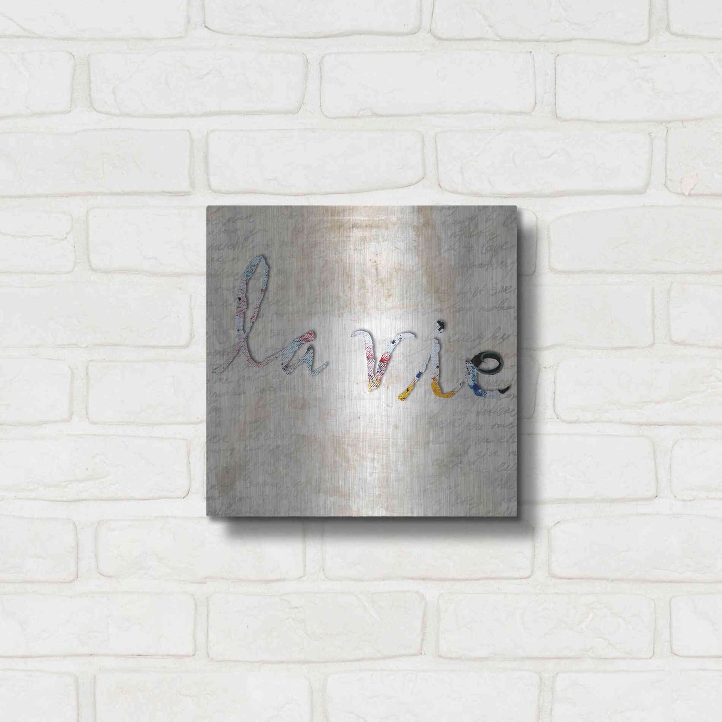 Luxe Metal Art 'La Vie' by Karen Smith, Metal Wall Art,12x12