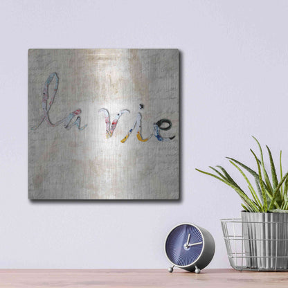 Luxe Metal Art 'La Vie' by Karen Smith, Metal Wall Art,12x12
