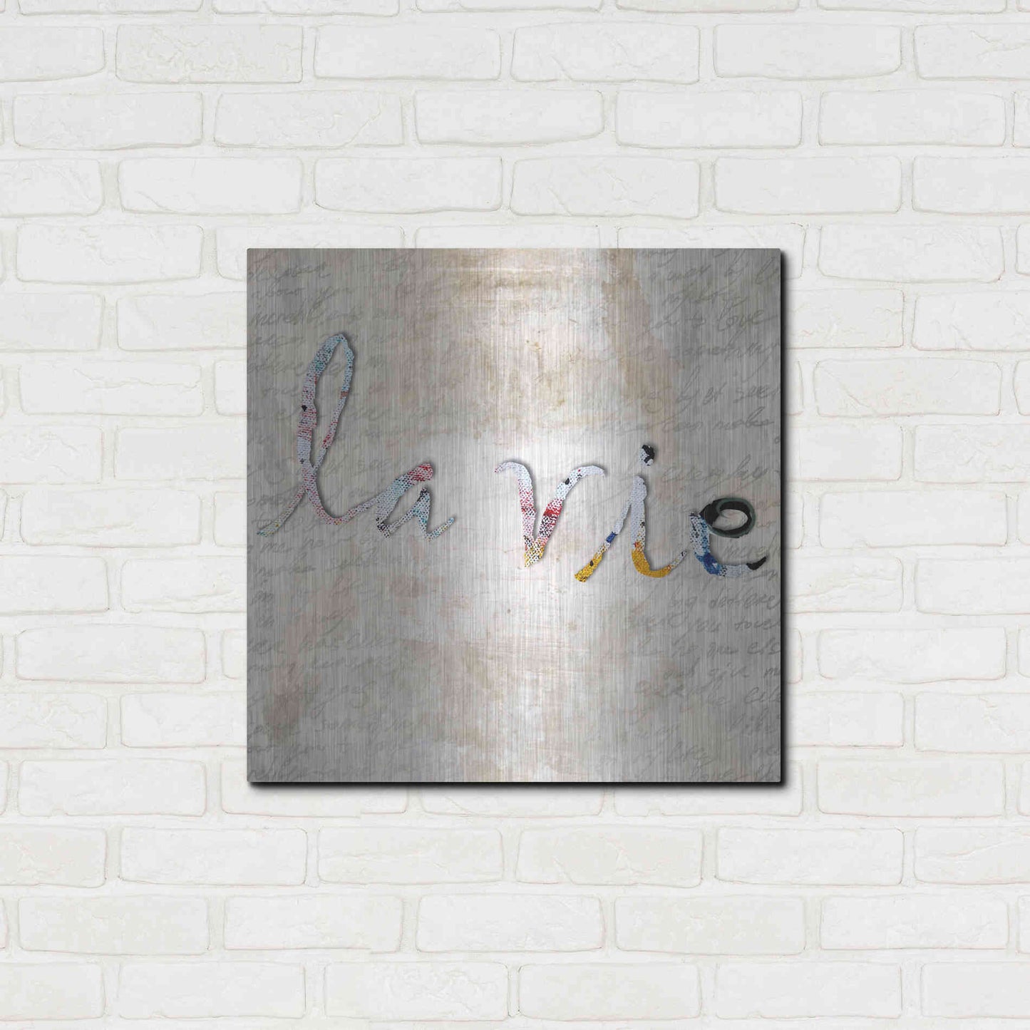 Luxe Metal Art 'La Vie' by Karen Smith, Metal Wall Art,24x24