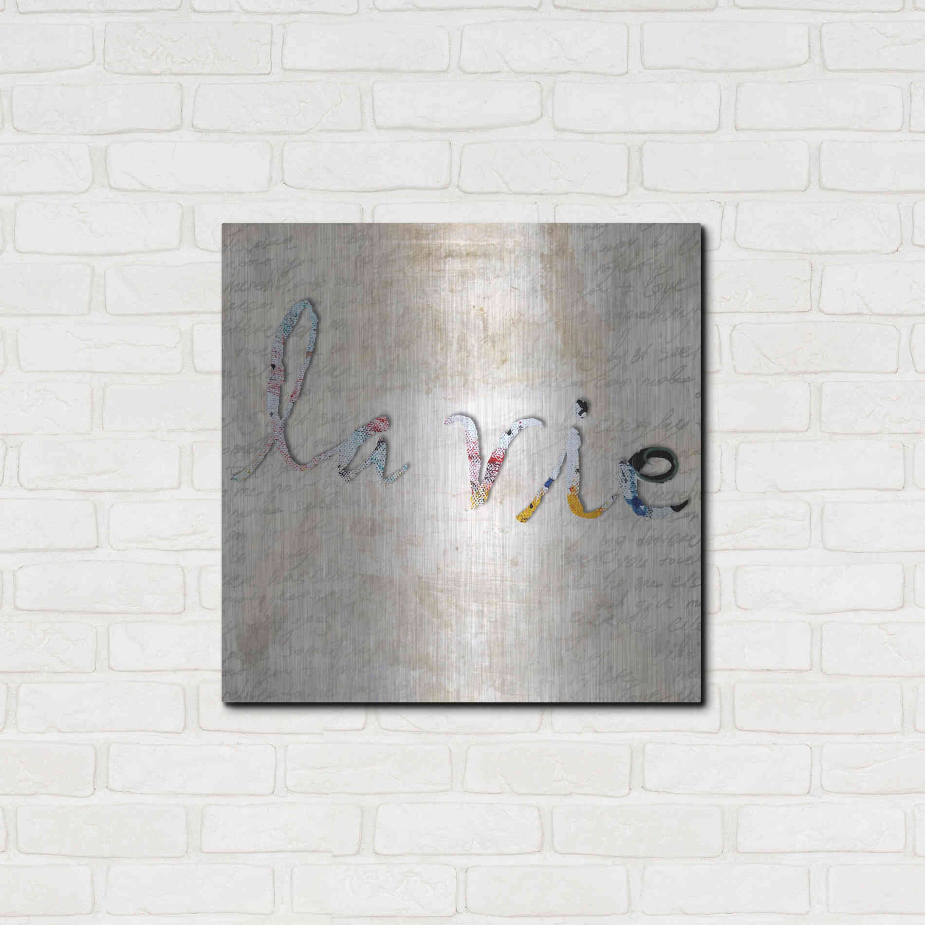 Luxe Metal Art 'La Vie' by Karen Smith, Metal Wall Art,24x24