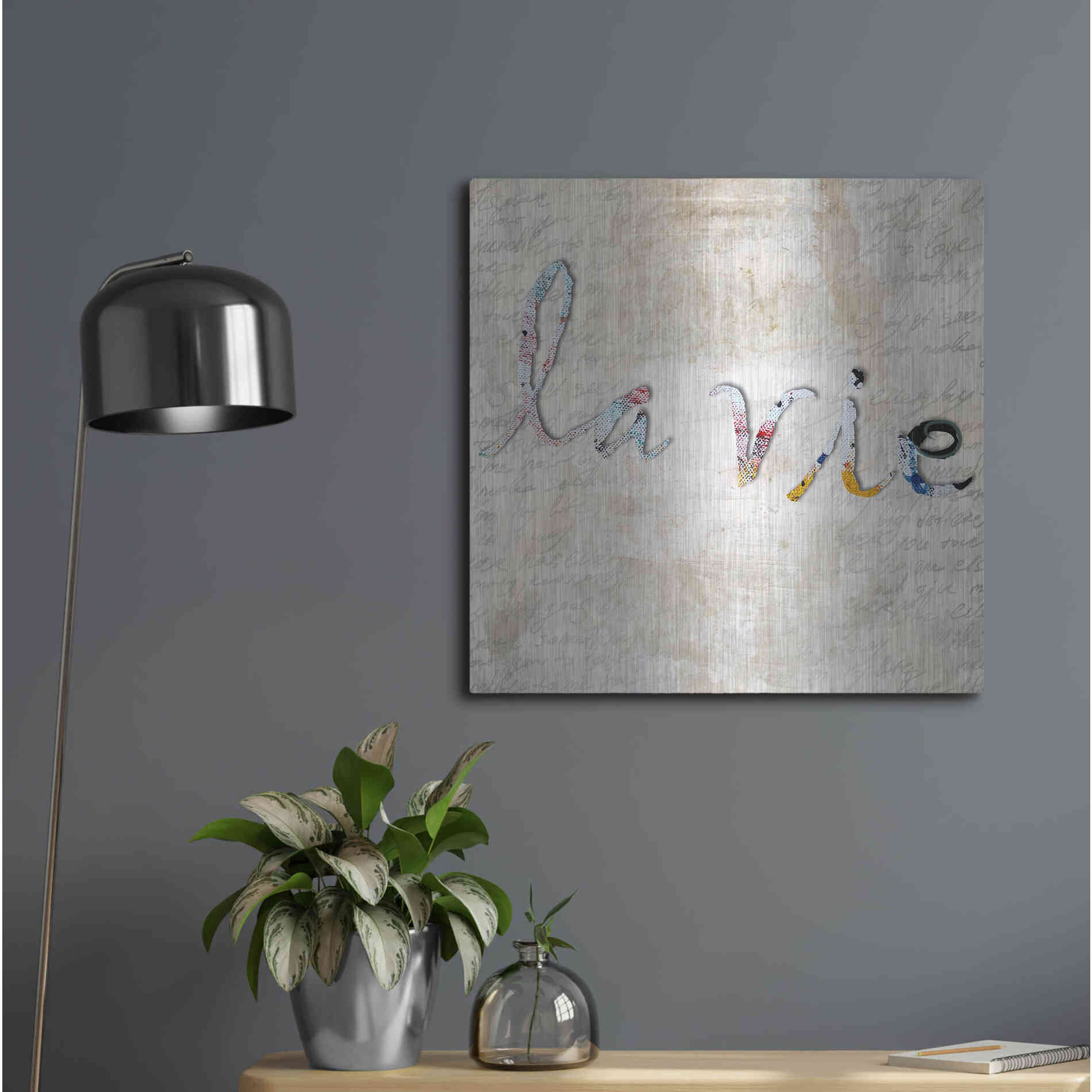 Luxe Metal Art 'La Vie' by Karen Smith, Metal Wall Art,24x24