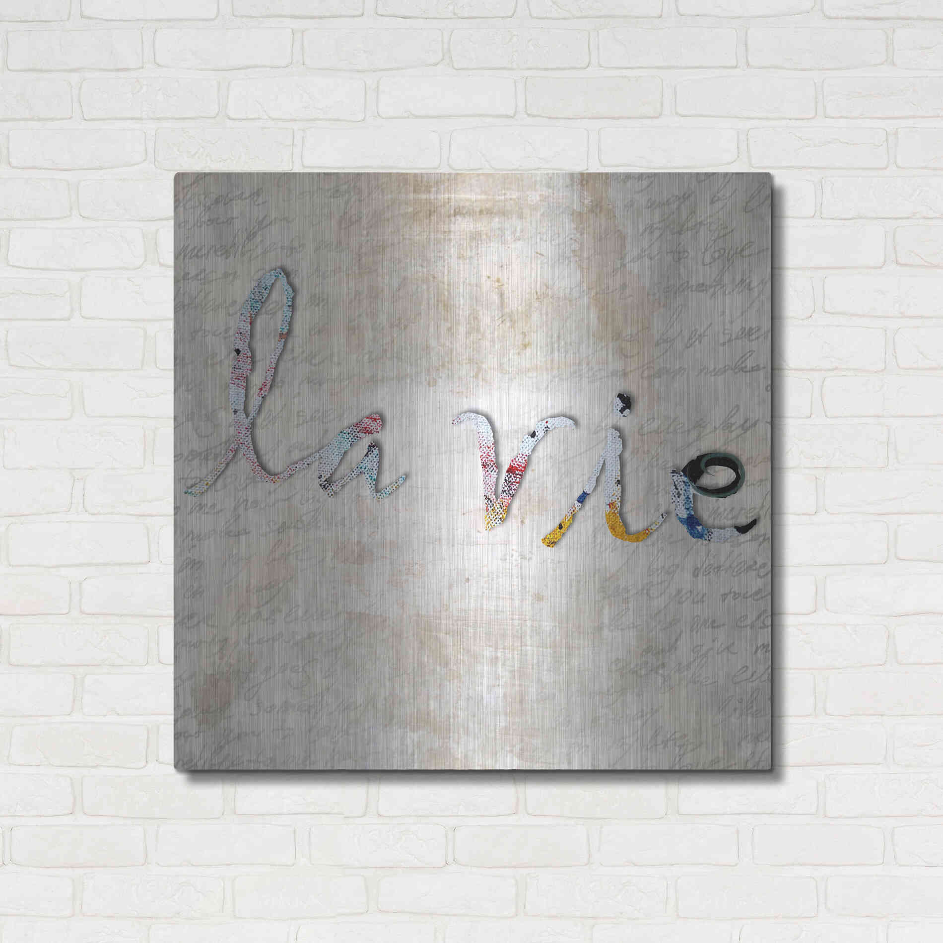 Luxe Metal Art 'La Vie' by Karen Smith, Metal Wall Art,36x36