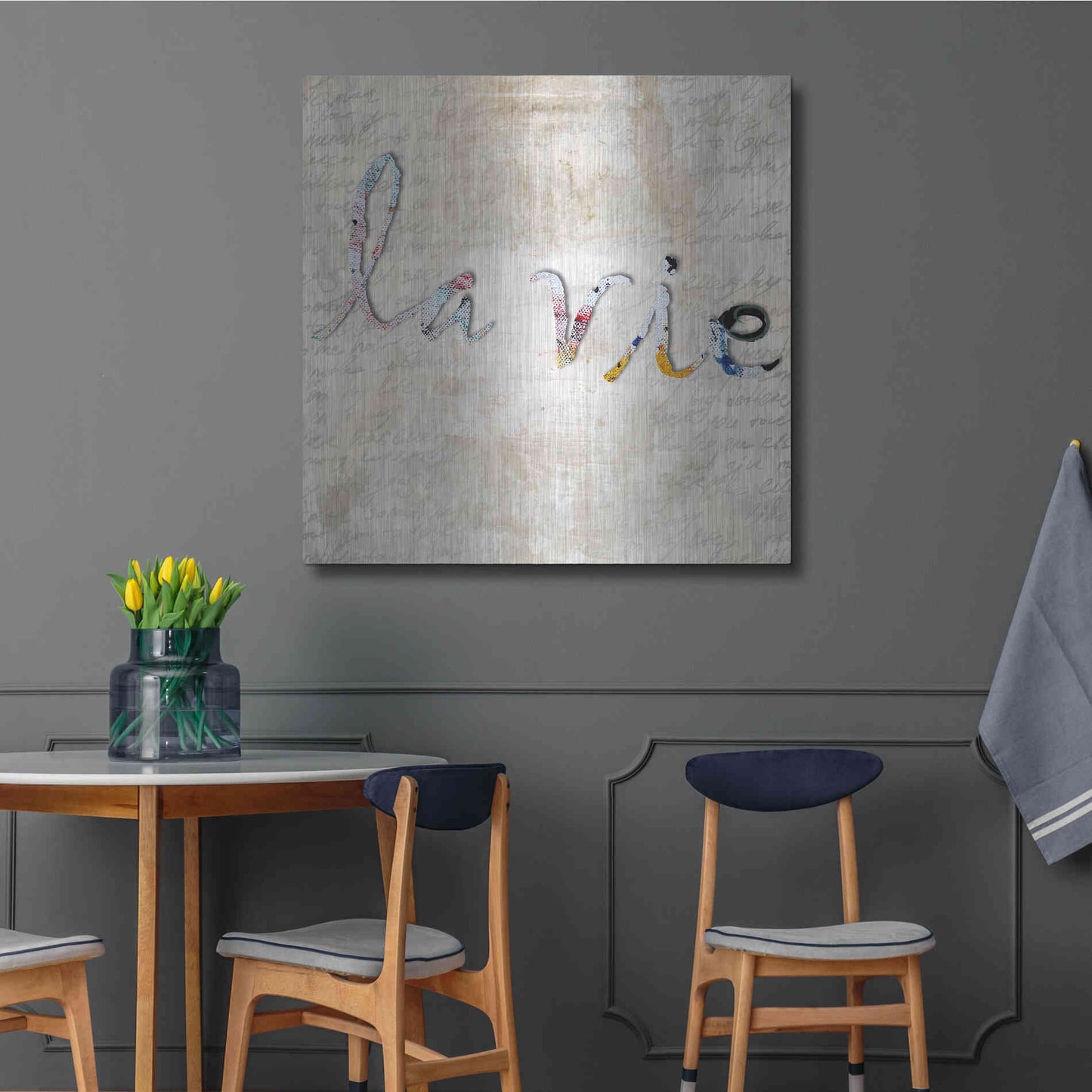 Luxe Metal Art 'La Vie' by Karen Smith, Metal Wall Art,36x36